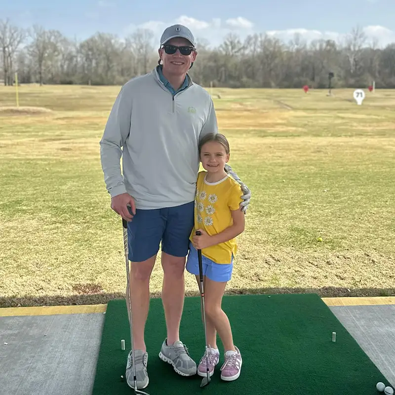 A father daughter outing at Golfsuites