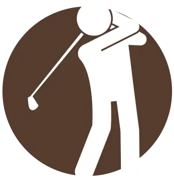 icon of a person swing a golf club - golfsuites